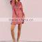MGOO Ladies Oversized Laced Up Sweatshirt Dress Rose Jumper Crisscross Belt Pullover Hoodies 100% Cotton