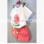 F10004D WATERMELON PATTERN SHIRT PANTS SETS GIRLS CLOTHING SETS