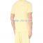 Men's yellow blank summer wholesale cotton pajamas