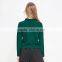 2017 new style Geometric design women green color pullover sweater