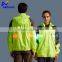 Customized label led shinning security caution cheap men winter jackets