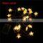 PVC LED String Fairy Lights Christmas Wedding Party Decor Transparent Clear Star 2.5m long