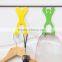 Cute Stainless Steel Over the Door Dual Hanger Hook Hat Coat Holder Worldwide store