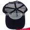 Custom Leather Baseball Cap Cool Mesh Trucker Hat With Cock Logo Patch