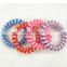 New Arrival Telephone Cord Line Hair Ties, Heart Print Elastic Hair Ties Telephone Wire Hair Band