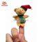 Promotional family cute plush finger puppet for Christmas gifts