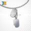 high quality metal alloy custom dog tag necklace