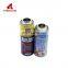 empty aerosol can with mental tin can