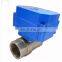 6NM bsp/npt 2,3,5 wires control Mini ball water valve electric actuator