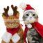 HQP-XP01 HongQiang Pet Christmas Clothes Dog Gift Accessories Pet ornament Costumes Cute Pet Collar Hat Scarf Set