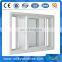 aluminum sliding window double glass wooden color Plastic frame window