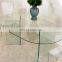 clear transparent round tempered glass table tops glass wholesale dining table