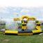 Outdoor Party Games Inflatable Football Obstacle Track Race Go Karts Race Track  for Sale