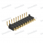 Dnenlink 2.00mm pitch Single Row H4.0mm Right Angle DIP type PogoPin Male Header With Peg