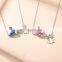 New products 2021 trending 925 silver jewelry necklace with butterfly pendant