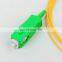 Tanghu Yellow jacket 0.9mm 9/125 SM simplex SC APC/PC tight buffer fiber optic pigtail CATV FTTH