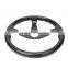 Hiwowsport Genuine Carbon Fiber Racing Steering Wheel 300mm Diameter Bolts Black