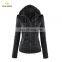 Fashion Women's Jackets New Autumn Regular Length Leather Hooded Jacket For Female