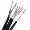Self-support wire cat5e ethernet cable  with steel communication