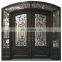 rustic wrought iron security screen exterior doors with sidelights