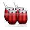Custom thermal multicolor egg shape 12oz/16oz wholesale stainless steel tumbler