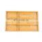 Hot Sale Bamboo Utensil Drawer Organizer with 6 Compartments