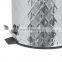 Popular Special Pattern Design Trash Can Embossing Surface Dust_Bin Bathroom Hotel Luxury Household Stainless Stee lTrash Bin