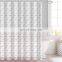 Customised shower curtain bathroom waterproof modern peva clear shower curtain