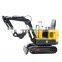 Construction equipment 1ton mini track digging machine mini excavator