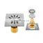 Stainless Steel Shower Cover Tile Insert Bathroom Black Strainer Floor Drain