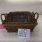 For Picnic Wicker Basket  Arc Top Shape Storage Use Seagrass Basket