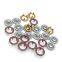 HLD factory wholesale colorful BRASS 16L 18L Cap Prong snap button for clothes