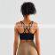Custom Cross Backless Crop Sports Bras Women High Neck Four Way Stretch Tank Yoga Tops