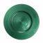 Factory Directly Wholesale Green Colored Flat Glass Charger Plate Tray For Wedding Event Decoration
