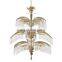 Custom luxury hotel coconut tree decorative chandelier villa high quality large crystal lamp LED Pendant Lamp