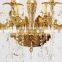 Hotel Decoration Living Room Luxury Pendant Light Modern French Brass Gold Chandelier