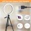 Amazon Best Selling 10 Inch Light Weight RGB Ring Light with Tripod Stand Fill light for Make Up