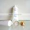 plastic oval tube with plating gold screw on cap for face washing Dia 40mm