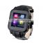 Android sim watch, high quality OEM Android 4.4 genuine leather smart Watch, with 3G/WIFI/GPS ,android sim watch