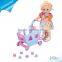 Latest Toy 12'' Block Shopping Cart Wholesale Girl Doll Toy