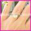 Beautiful 14K gold plated ladies gold finger ring, princess design fashion moonstone rings