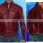 2015 NEW FASHION SUPERMAN RED GENUINE LEATHER JACKET FOR MENS MOTORBIKE LEATHER JACKET