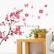 ZY6008 Cherry Blossom Wall Poster Waterproof Background Wall Sticker Stickers for Living room Bedroom Cafe Home Decor Decal Deca