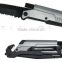 stainless steel survival knife with LED flashlight