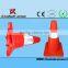 Red flexible reflective plactic cone road pvc safety cone