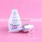 80ml Plastic gold electrochemical aluminum cover white fat belly bottle