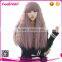 Taro Afro Curly Loose Wave Chic Neat Bang Cosplay Wig