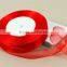 38mm red woven edged organza ribbon wedding foral card craft making gift cake flower decoration