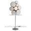 Country style modern flower shade white metal floor lamp