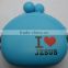 factory direct animal silicone rubber coin purse & bag